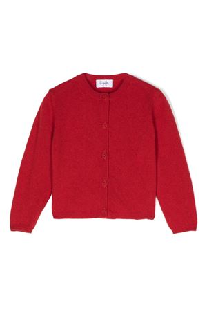 red wool cardigan IL GUFO KIDS | A24GF201EM220393